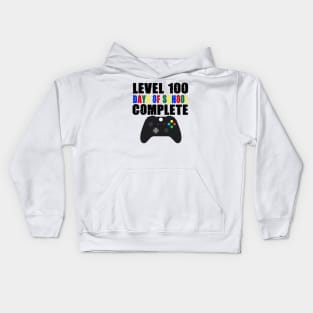 Lvl 100 Days Of School Kids Hoodie